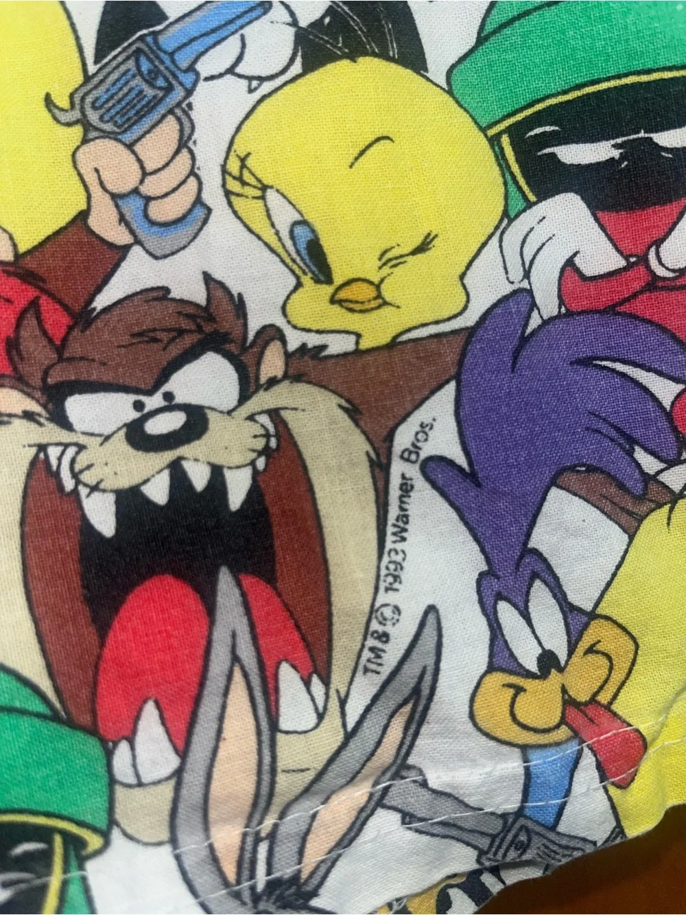 Vintage 90s Looney Tunes Men’s Over Print Boxer Shorts Size Large USA Too Cool